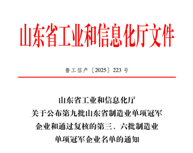 俊源石油順利通過山東省制造業(yè)單項冠軍企業(yè)復(fù)核